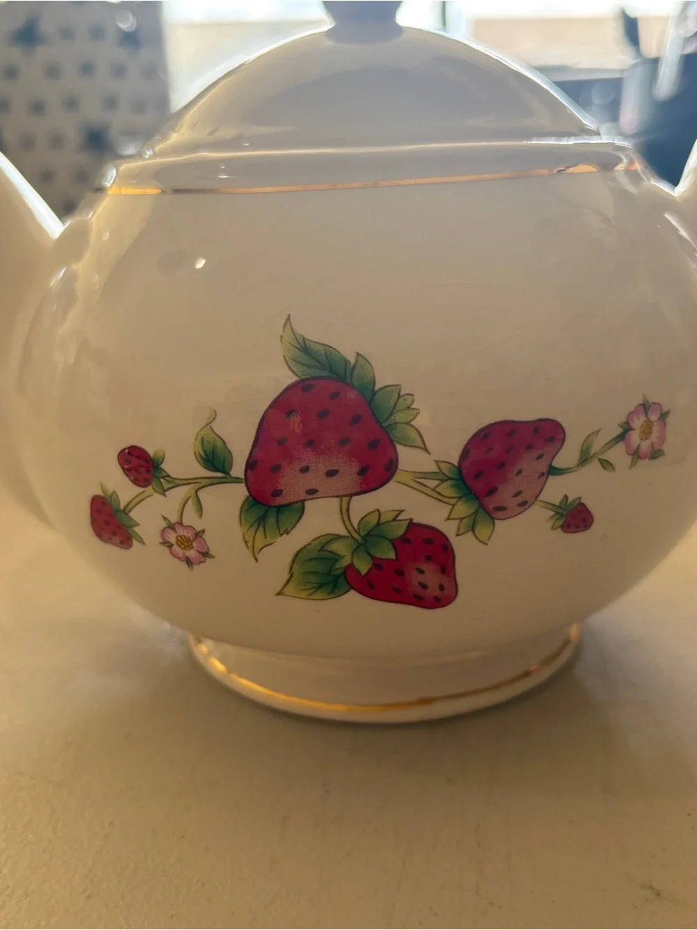 Vintage Strawberry Teapot by Teleflora